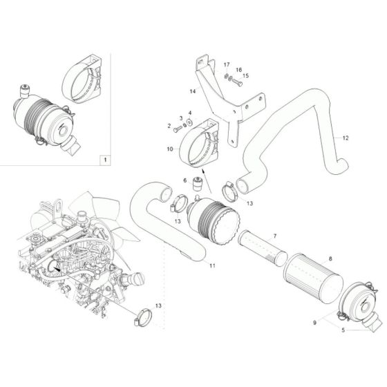 Air Cleaner for Wacker EZ28