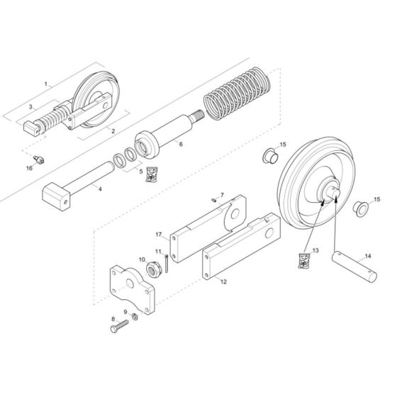 Track Tensioner for Wacker EZ28