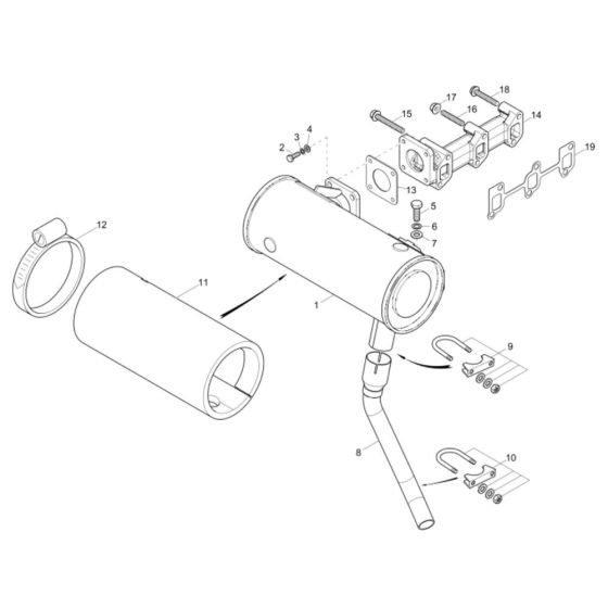 Exhaust Assembly for EZ28