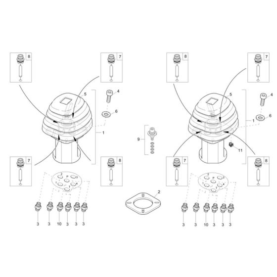 Joystick Assembly for Wacker EZ36