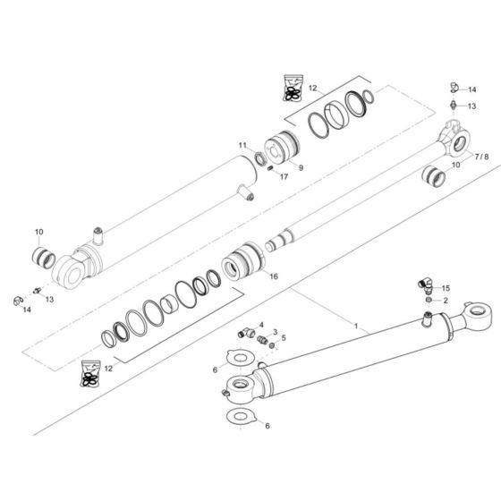 Boom Offset Cylinder for EZ36