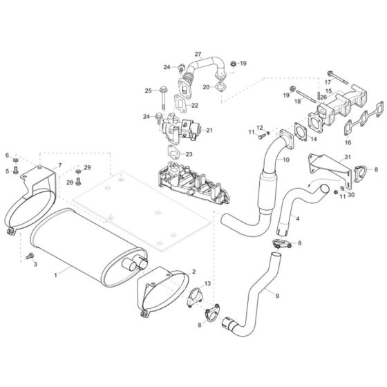 Exhaust Assembly for EZ36