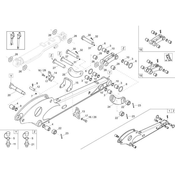 Dipperstick Assembly for EZ36