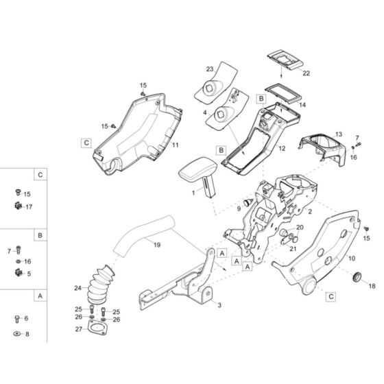 Control Lever Carrier Assembly