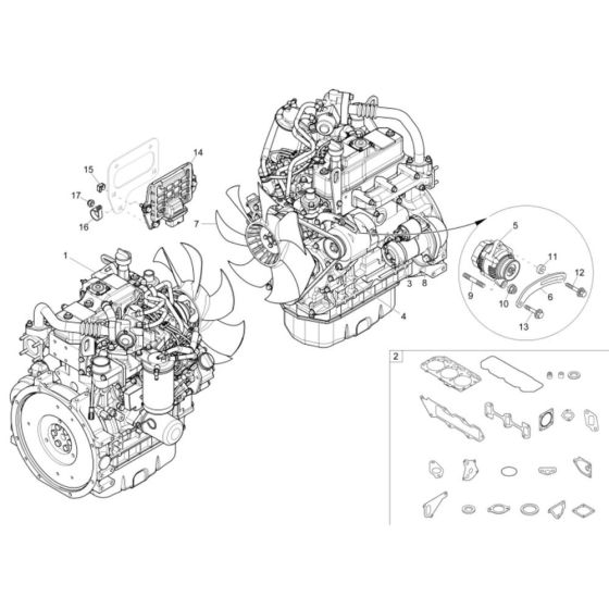 Engine Assembly for Wacker EZ38