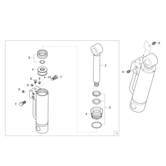 Tilt Ram Assembly for EZ38