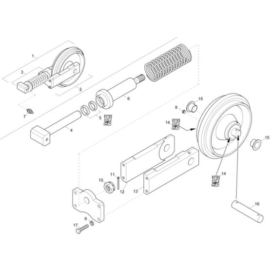 Track Tensioner for Wacker EZ38