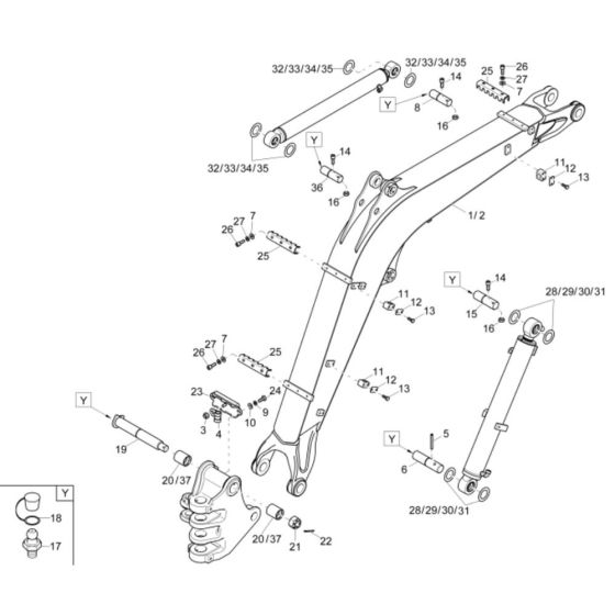 Lift Arm Assembly for EZ38