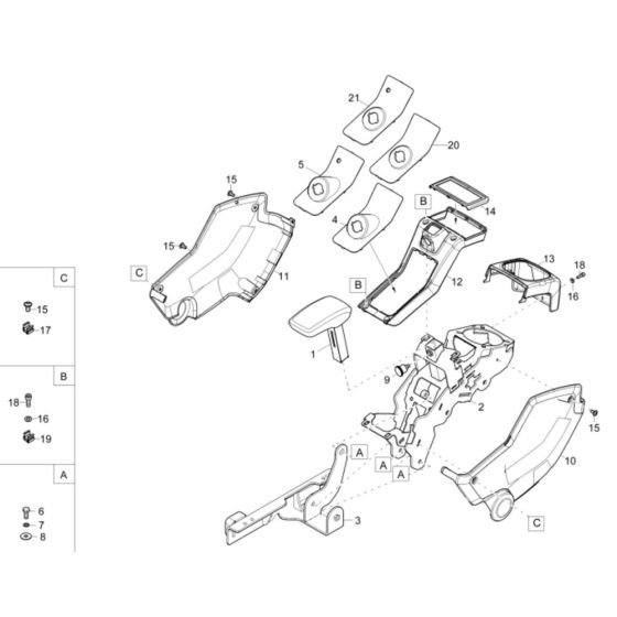 Control Lever Carrier for EZ38