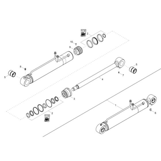 Boom Offset Cylinder Assembly