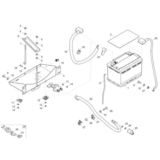 Battery Assembly for Wacker EZ50
