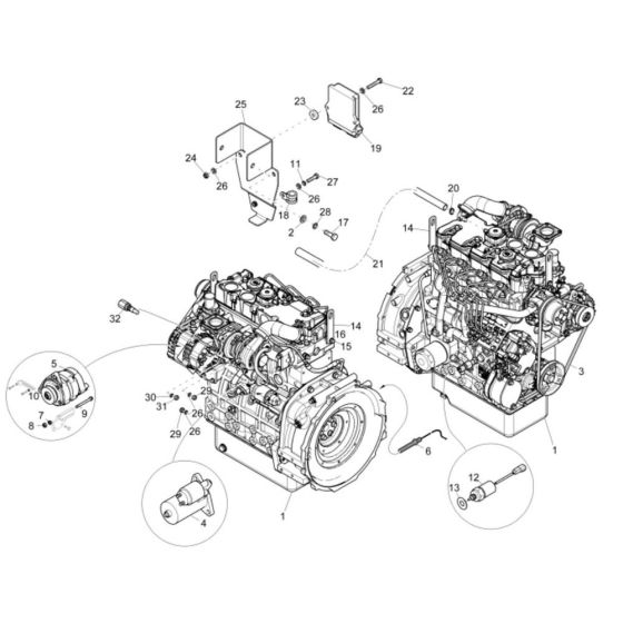 Engine Assembly for Wacker EZ53