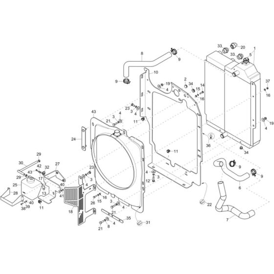 Combi-Cooler for Wacker EZ53