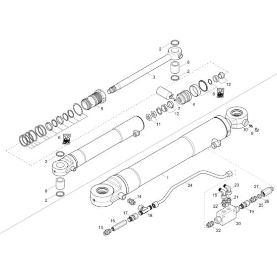 Boom Offset Cylinder for EZ53