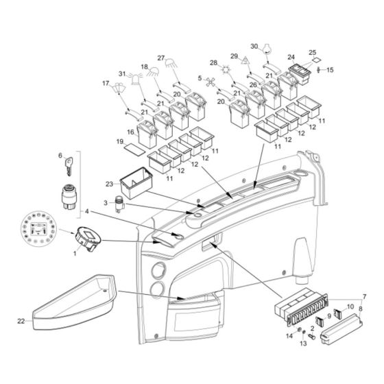 Instrument Panel for Wacker EZ53