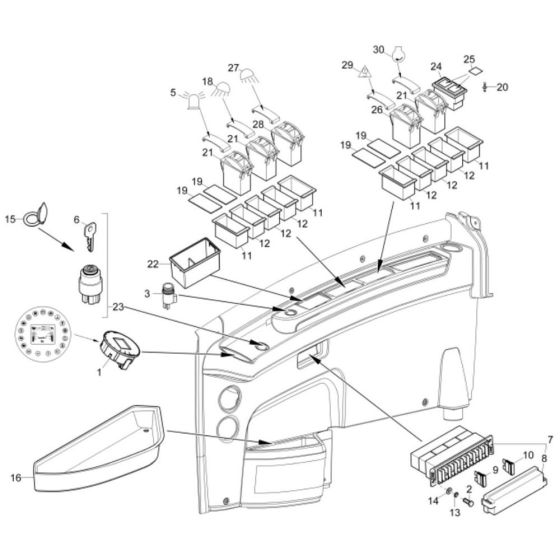 Instrument Panel for Wacker EZ53