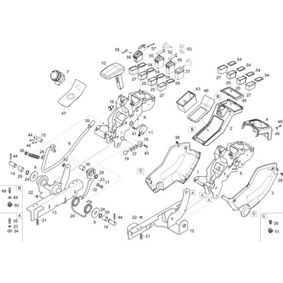 Control Lever Carrier Assembly