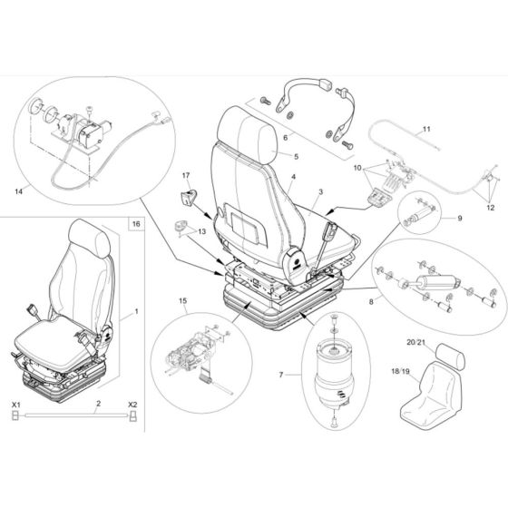 Seat Assembly for Wacker EZ53