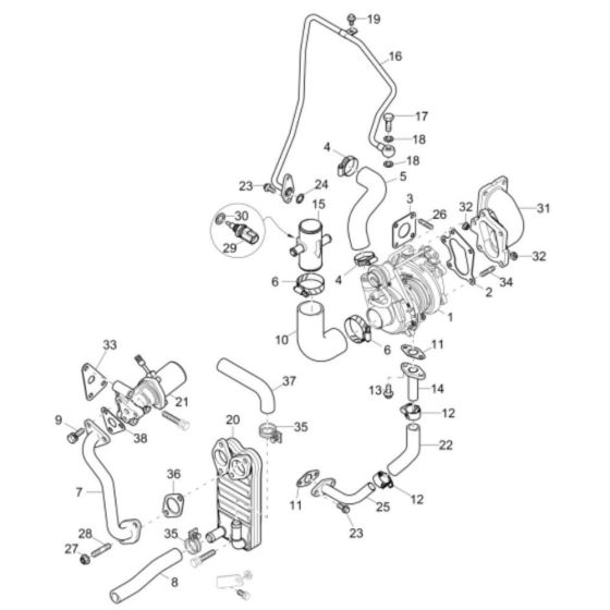 Turbosupercharger Assembly