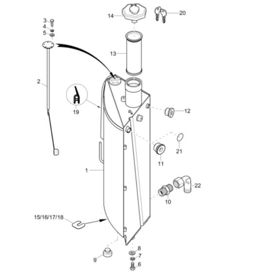 Fuel Tank Assembly for EZ53