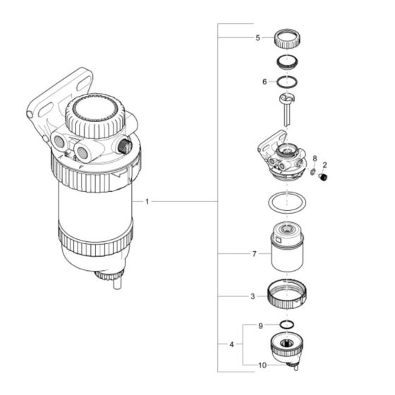 Fuel Filter Assembly for EZ53