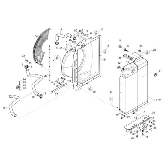 Combi-Cooler for Wacker EZ80