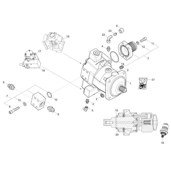 Hydraulic Pump for Wacker EZ80
