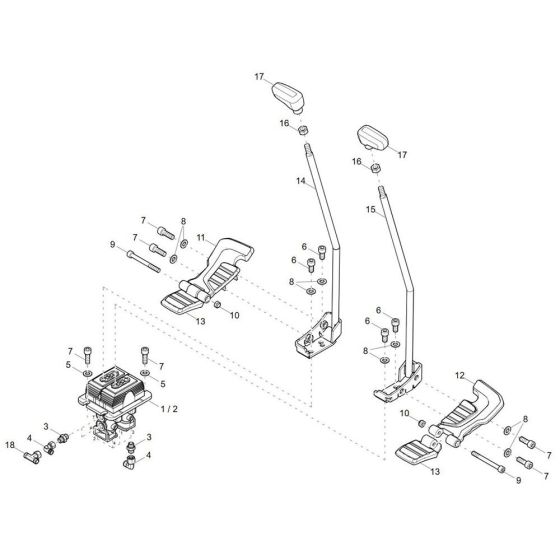 Shift Lever Assembly for EZ80