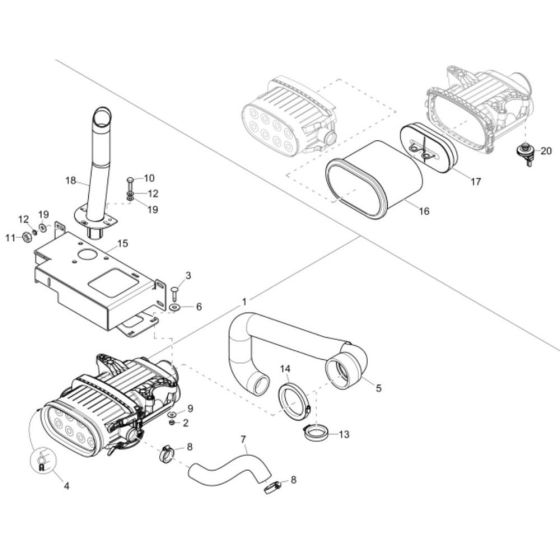 Air Cleaner for Wacker EZ80