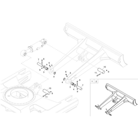 Dozer Blade Assembly for EZ80