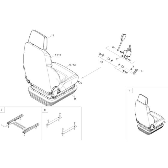 Seat Assembly for Wacker EZ80