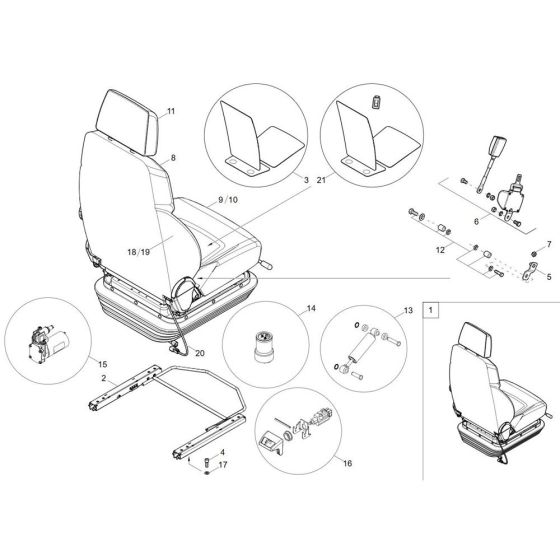 Seat Assembly for Wacker EZ80