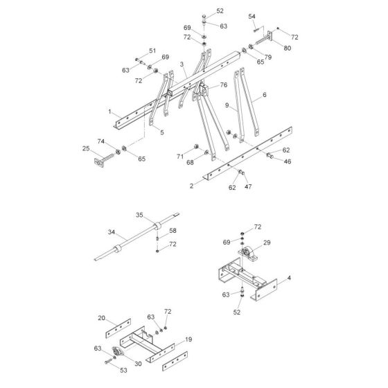 Wacker HC25 Truss Screed Assembly