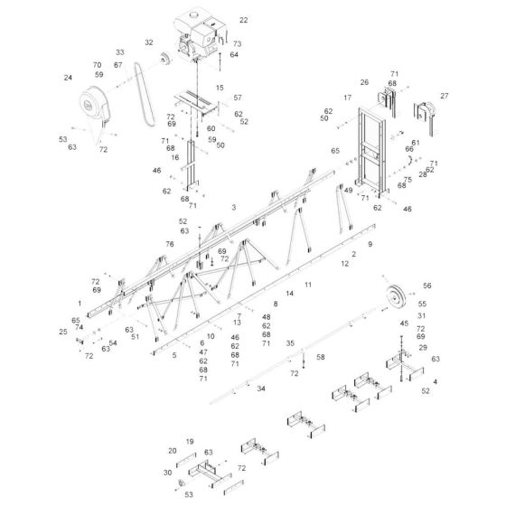 Wacker HP100 Truss Screed