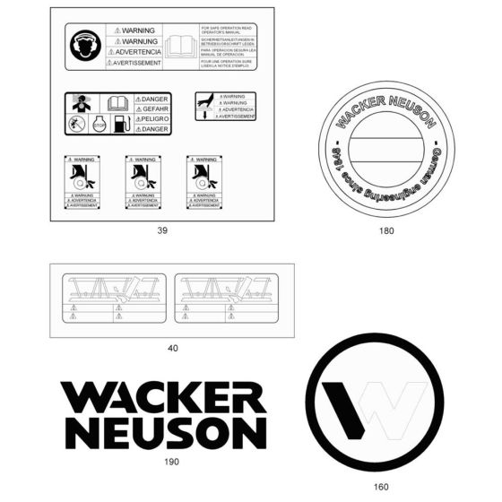 Wacker HP100 Decals