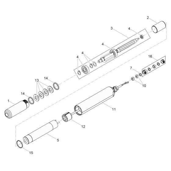 Head Assembly for Wacker IRFU 57/120