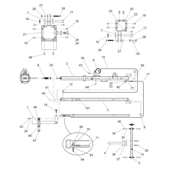 Mast Assembly for Wacker LTC4C