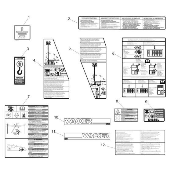 Wacker LTC4L Decals