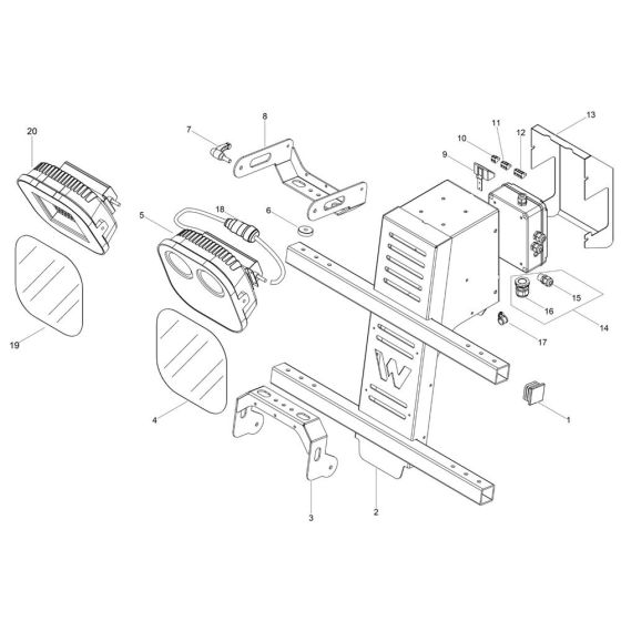 Light Assembly for Wacker LTE4K