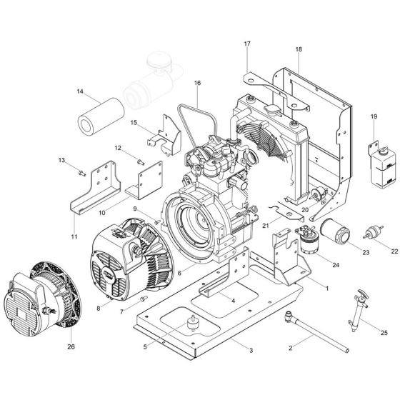Engine Assembly for Wacker LTE4K