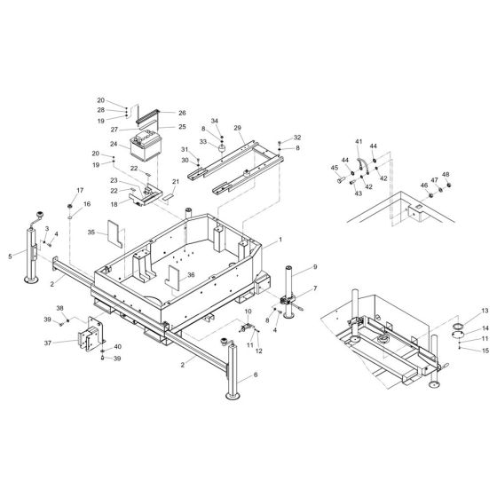 Frame Assembly for Wacker LTN4Y