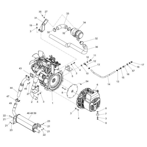 Engine Assembly for Wacker LTN5Y