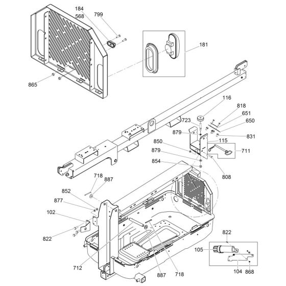 Cradle Bracket for Wacker LTN6C