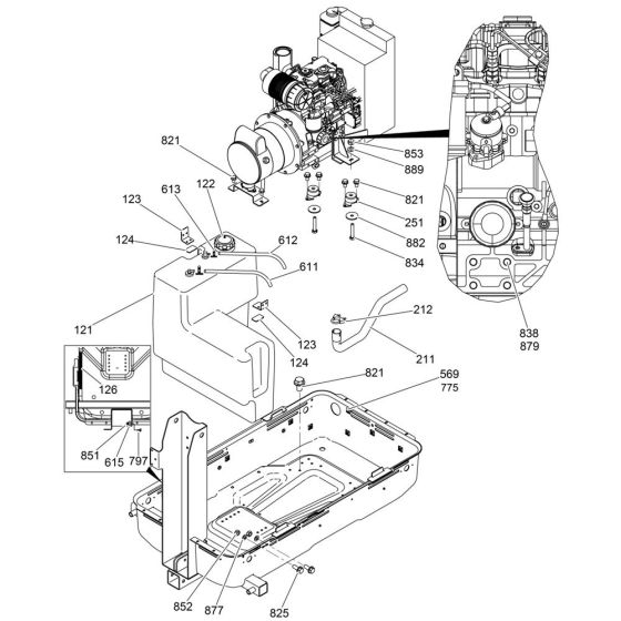 Fuel Tank Assembly for Wacker