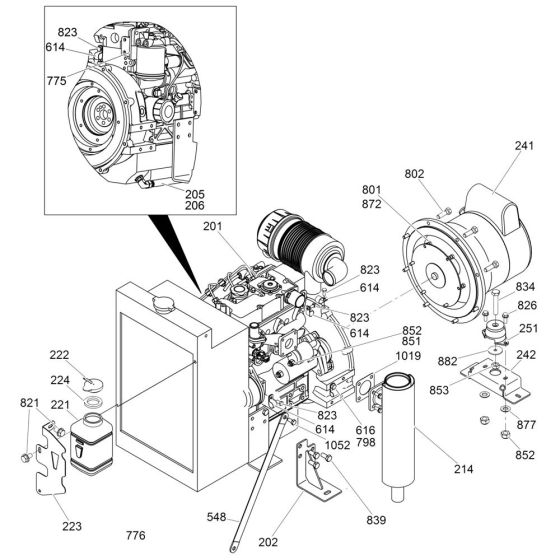 Support Assembly for LTN6C