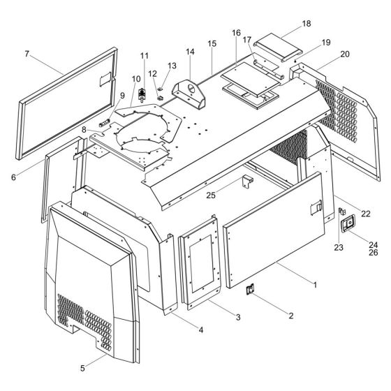 Cover Assembly for Wacker LTS4K
