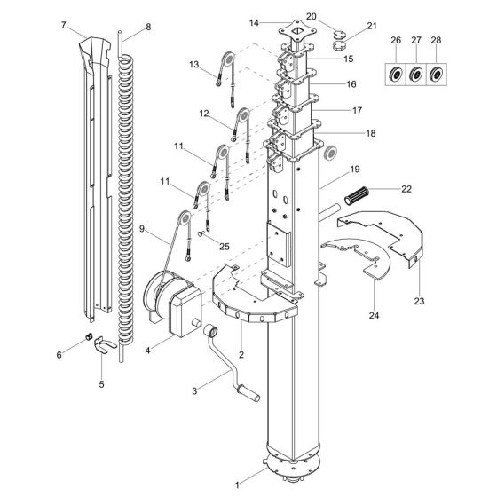 Tower Assembly for Wacker LTS7K
