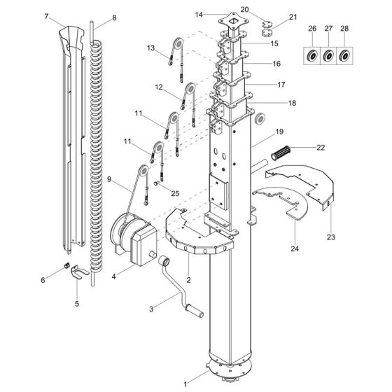 Tower Assembly for Wacker LTS8K