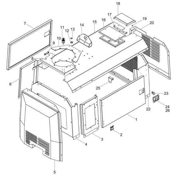 Cover Assembly for Wacker LTS8L