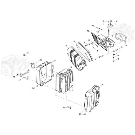 Air Cleaner for Wacker LTT4